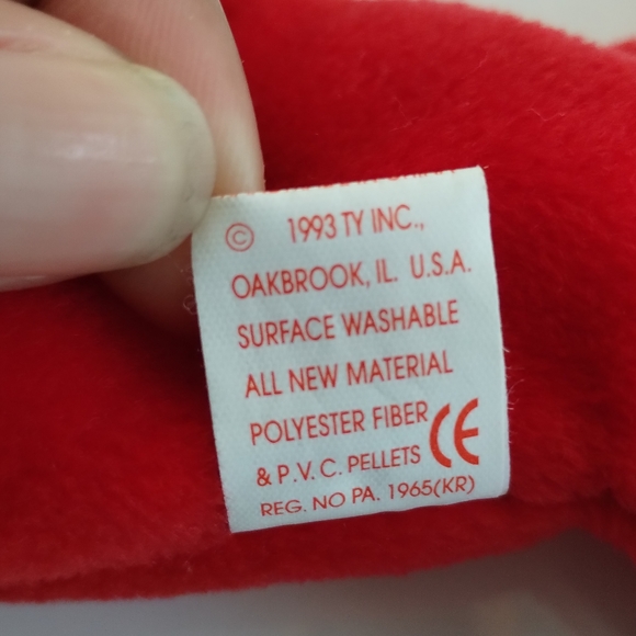 โTY Beanie Baby "Pinchers" the Red Lobster Plush - Picture 11 of 14